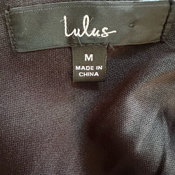 Lulu’s Fully Bloomed Black Floral Off-the-Shoulder Maxi Wrap Dress, Size M - Picture 6 of 8